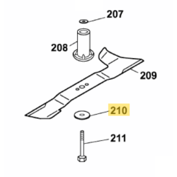 Rondelle lame tondeuse Yard man YM 4516 PO-L, YM 5519 PO-L, YM 5519 SPO-L, YM 5521 SPO-L