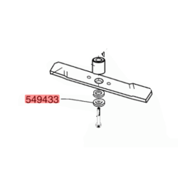 Entretoise lame Alko 53 B, Siver 4800 / 530 / 5300 et Valgarden Maxi