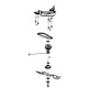 Poulie de traction moyeu de lame Mac Allister MLMP 675 SP51-3
