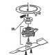 Support de lame tondeuse Verciel AV 55 SP, AV 55 60 et Sandrigarden SG 56 RC