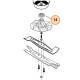 Poulie pour support de lame tondeuse Viking ME 450 et ME 455