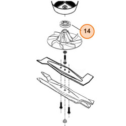 Poulie pour support de lame tondeuse Viking ME 450 et ME 455