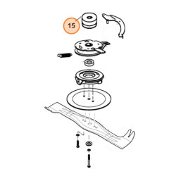 Poulie support de lame Viking MB 505 et  MB 555