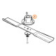 Support de lame tondeuse Viking MB 140