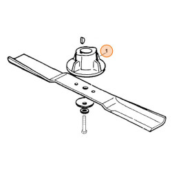 Support de lame tondeuse Viking MB 140
