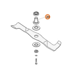 Moyeu de lame pour tondeuse Viking MB 6 RC