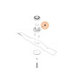 Palier de lame pour tondeuse Viking MB 6 RH