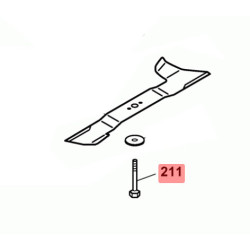 Vis de lame tondeuse Yard Man YM 4516 PO-L, YM 5519 PO-L, YM 5519 SPO-LHW, YM 5521 SPO-L