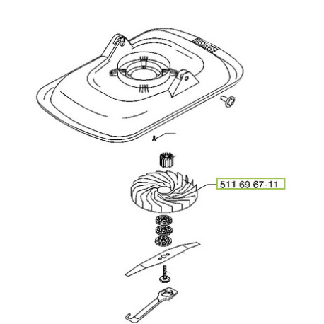 Ventilateur tondeuse Flymo Turbo Lite 330 Ventilateur tondeuse Flymo Turbo Lite 330