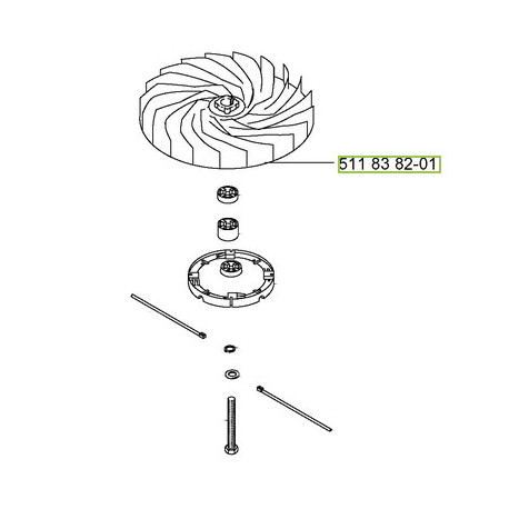 Support de lame tondeuse Flymo XL400 Support de lame tondeuse Flymo XL400