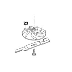Ventilateur tondeuse Gardena Accu-Flexible Mower 38E / 34A