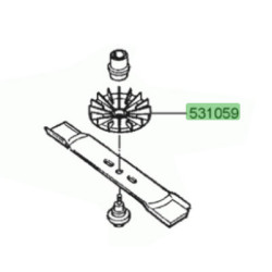 Ventilateur support de lame pour tondeuse à gazon Alko