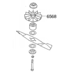 Ventilateur support de lame tondeuse Wolf P32A1 Ventilateur support de lame tondeuse Wolf P32A1