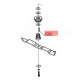Clavette support lame tondeuse Alko 5.15 VSE-A PLUS CLASSIC