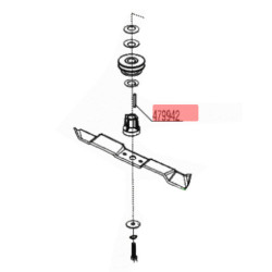 Clavette support lame tondeuse Alko 5.15 VSE-A PLUS CLASSIC