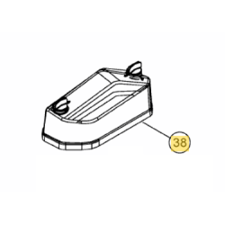 Couvercle de filtre à air pour rider MTD 76 cm à moteur 7T84JU