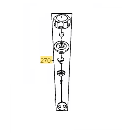 Bouchon de reservoir pour taille haie MTD GHT 55/28 Bouchon de reservoir pour taille haie MTD GHT 55/28