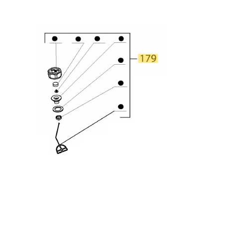 Bouchon de reservoir taille haie MTD HT 55 B