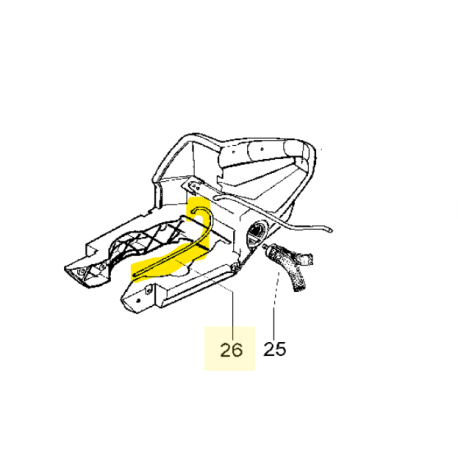 Durite pour taille haie Mc Culloch VIRGINIA MH542, MH555, Partner HG 17/22