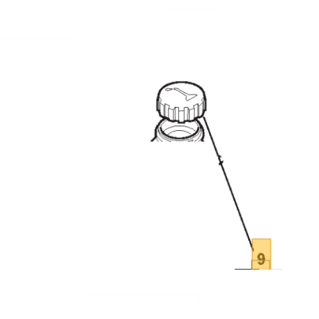 Bouchon reservoir huile tronçonneuse Alpina EA170, ES150, EX170, Mountfield ES1800
