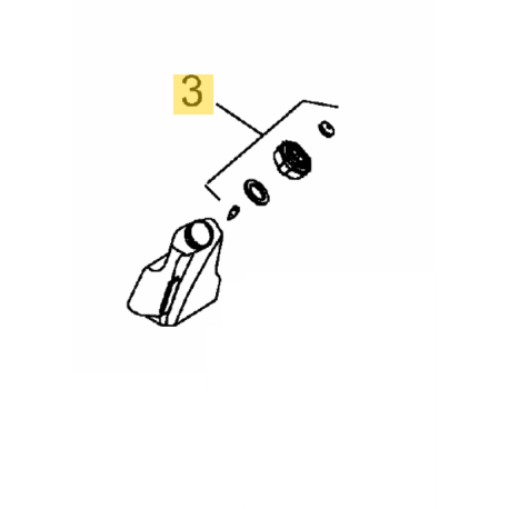 Bouchon de reservoir d'huile tronçonneuse MTD ECS 18/35 et ECS 20/40