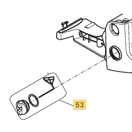 Bouchon reservoir pour tronçonneuse Mac Allister MCSWP 45 (huile et essence)