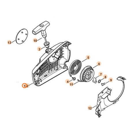 Lanceur tronçonneuse Stihl MS 193 T