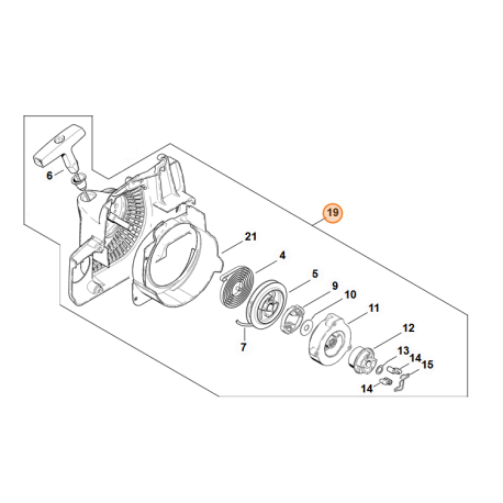 Lanceur tronçonneuse Stihl MS 170 CE, MS 180 CBE