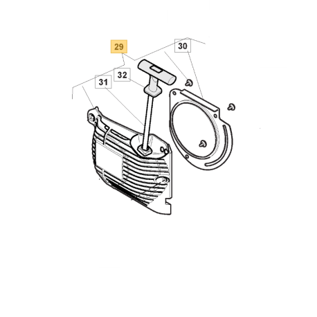 Lanceur de démarrage tronçonneuse Stiga SP 36 et SP 43