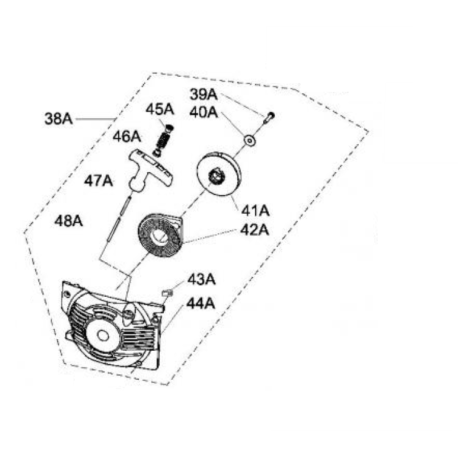 Lanceur tronçonneuse Sworn TRC 45/45 CH BOX 1245 CSZ