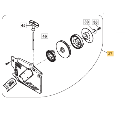 Lanceur pour tronçonneuse Mac Allister MCSWP 45