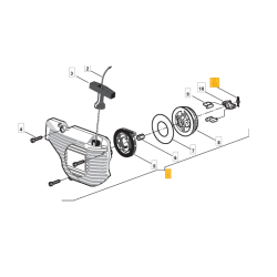 Lanceur pour tronçonneuse Alpina P361, P390 Q, P391
