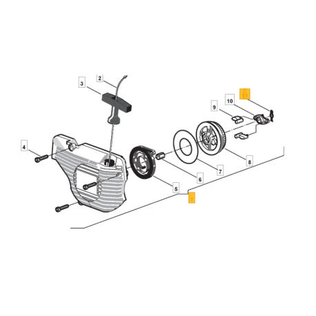 Lanceur pour tronçonneuse Alpina P361, P390 Q, P391