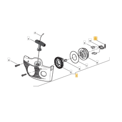 Lanceur pour tronçonneuse Alpina P371 et P411
