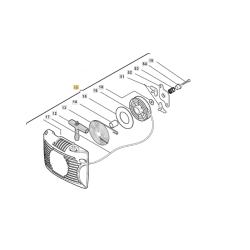 Lanceur pour tronçonneuse Alpina P460, P510, P522, Castelgarden XC52 P