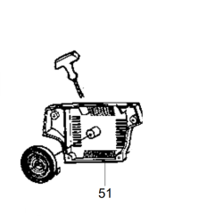 Carter de lanceur pour tronçonneuse Mc Culloch M4620