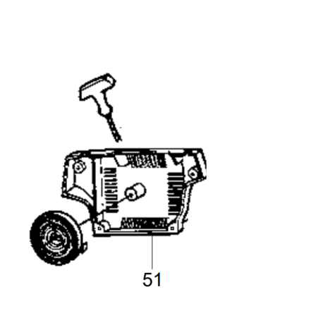 Carter de lanceur pour tronçonneuse Mc Culloch M4620