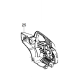 Carter de lanceur pour tronçonneuse Mc Culloch MAC 7-38, MAC 7-40, MAC 7-42
