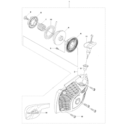 Lanceur complet pour tronçonneuse Mc Culloch CS450