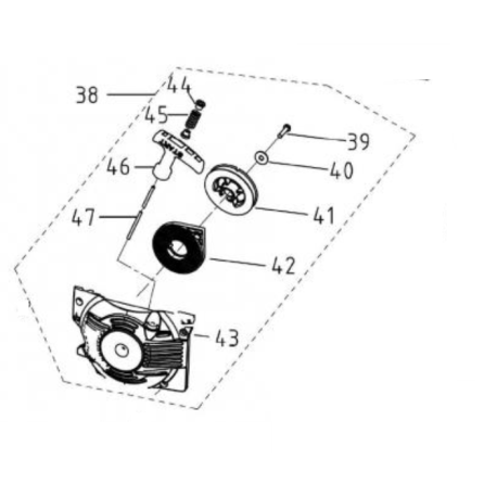 Lanceur pour tronçonneuse Sworn TRC 45/45 CH BO, SG TRC 5045 CH