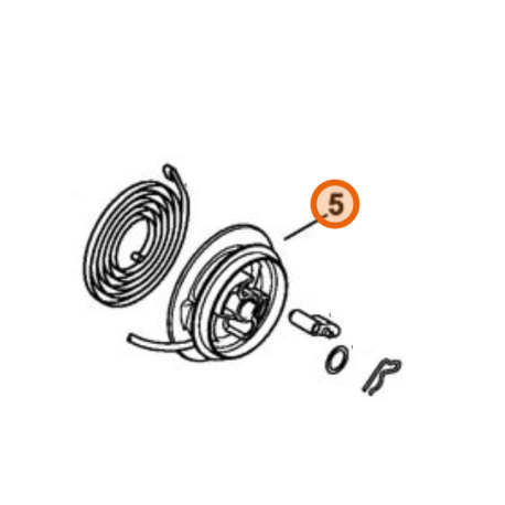 Poulie lanceur tronçonneuse Stihl MS 231, MS 241 CM, MS 251