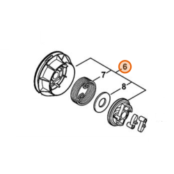 Poulie lanceur tronçonneuse Stihl MS 192 TCE, MS 193 TCE, MS 193 CE