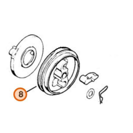 Poulie lanceur tronçonneuse Stihl 056, 056 S