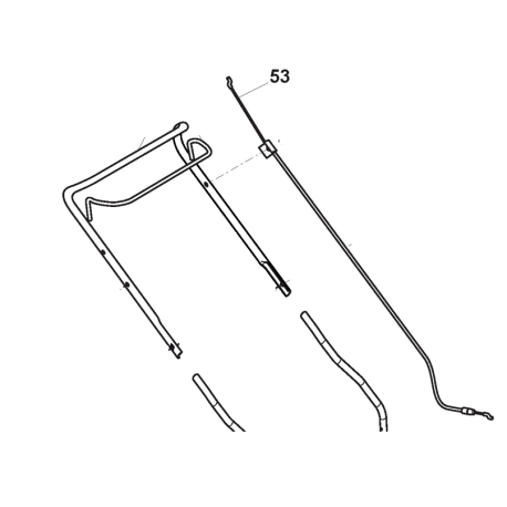 Cable de frein à moteur pour tondeuse GGP EPL424
