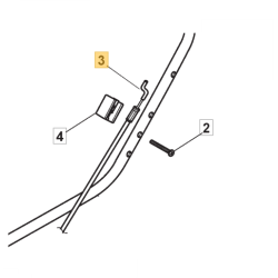 Cable frein moteur tondeuse Colombia PM 520 TBM moteur Briggs 625 Series