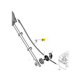 Cable de frein à moteur pour tondeuse Auchan T1400 et T1500