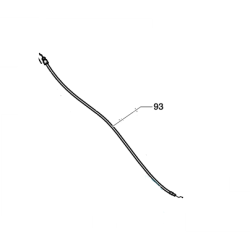 Cable de frein ou arret moteur pour tondeuse Auchan T1500
