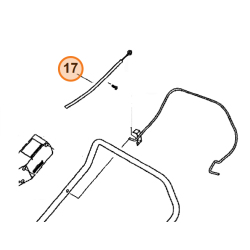 Cable sécurité homme mort pour tondeuse Viking MB 450 X