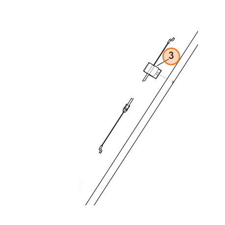Cable sécurité moteur pour tondeuse Viking MB 248.1, MB 248.1 T