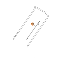 Cable de frein à moteur pour tondeuse Viking MB 2.0 RC